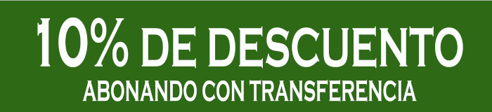 Promoción: 20% de descuento abonando conm transferencia, no QR